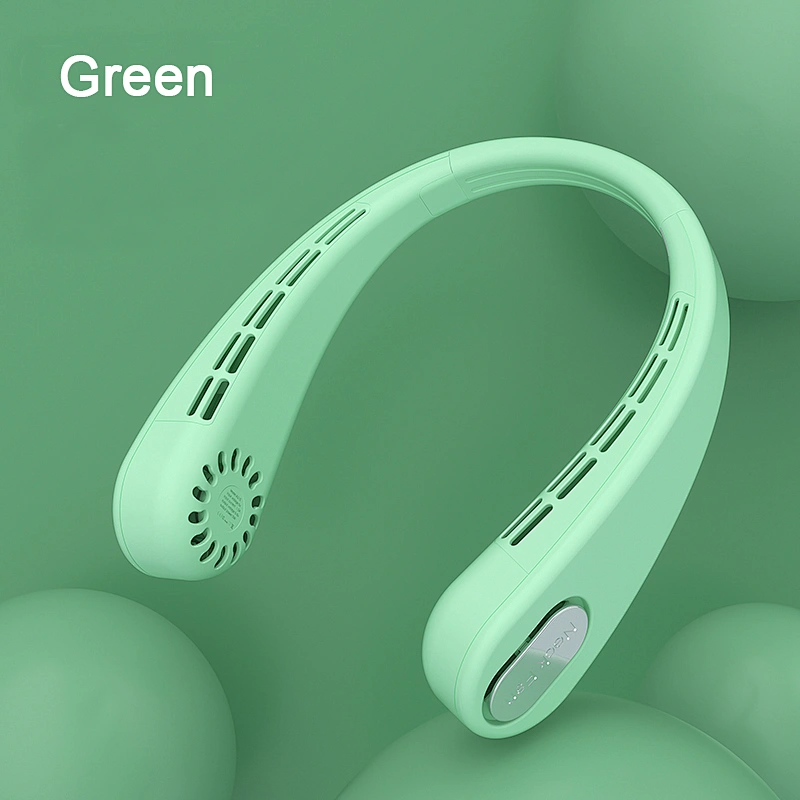 Summer Mini Hanging Neck Fan USB Rechargeable Fan Air Cooler Portable Halter Fan for Outdoor Travel Sports