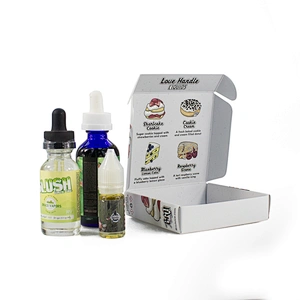 4x15ml plane paper package box matt lamination and customized printing