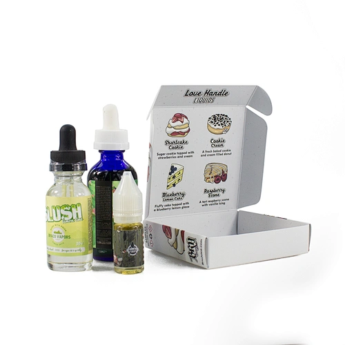 4x15ml plane paper package box matt lamination and customized printing