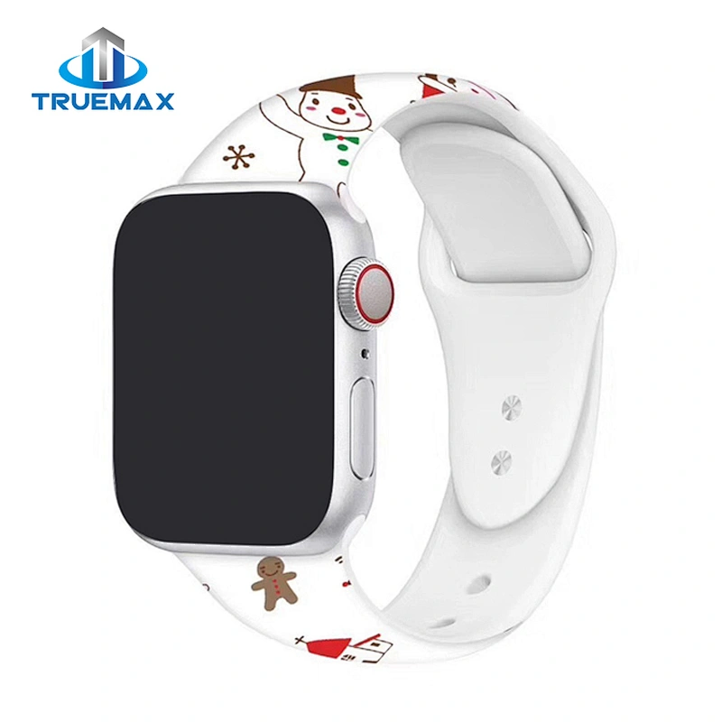 Hot Sale for Apple Watch Christmas Silicone Watch Band