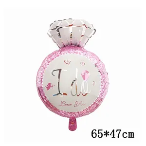 Whosale Multiple Style Weeding Decoration Foil Balloons Red Heart Love Letter Lip Inflatable Aluminum Film Balloon For Happy Valentines Day Bride Shower Decoration