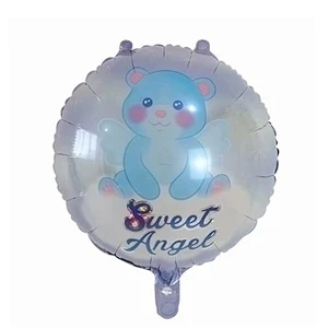 18inch Baby Shower Round Foil Balloons Princess Boy or Girl Birthday Party Decor golobs Supplies baby 1st Helium balloon