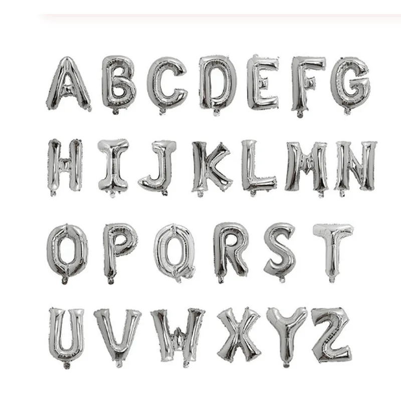 In stock letter aluminum foil Balloons Any Custom Phrase 16