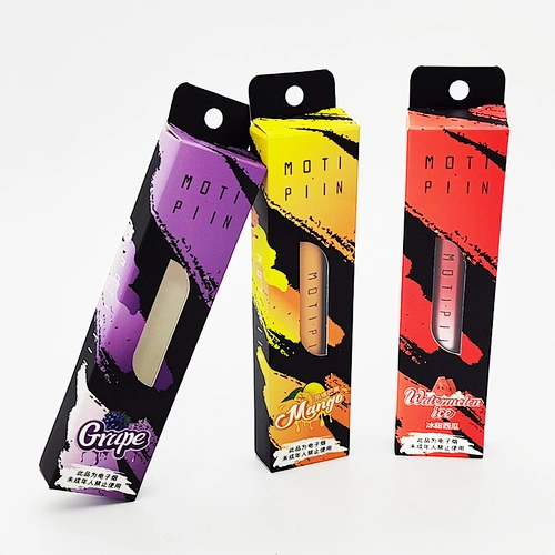 paper box with plastic insert for dispoable vape pen