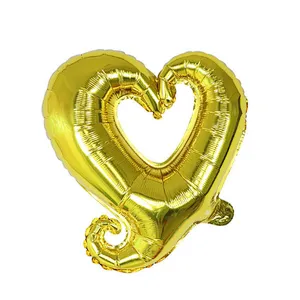 2021 New 18 inch Hook Love Heart Foil Balloons Decorative Mylar Balloons for Engagement Wedding Party Decorations