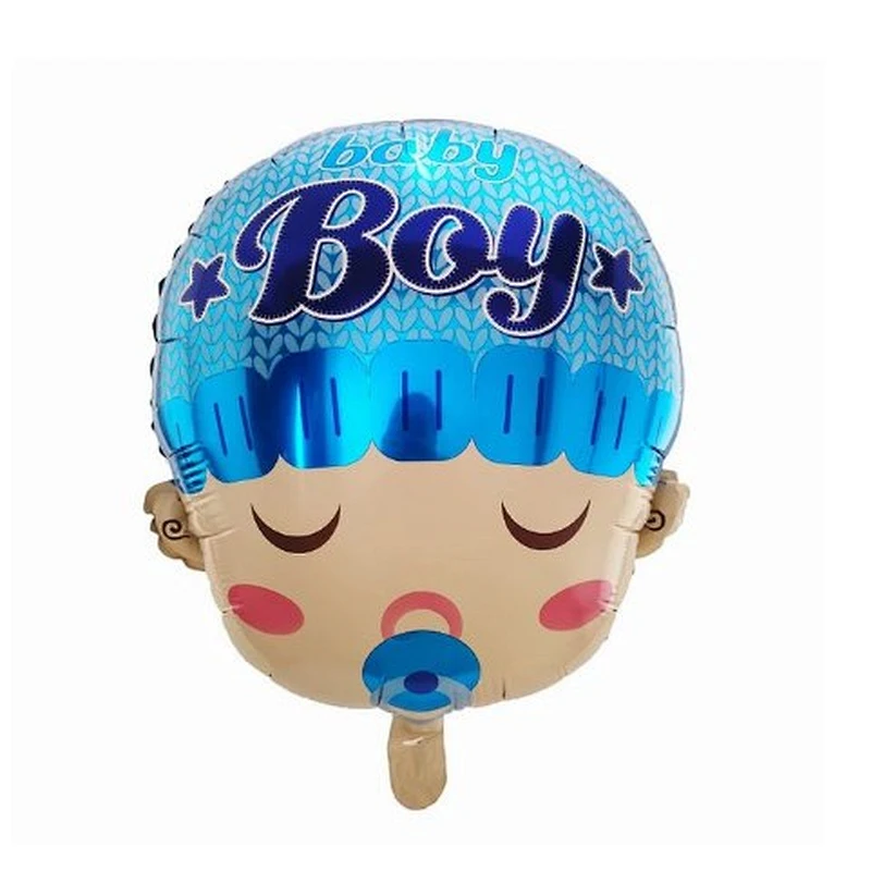 Angel Baby Shower Foil Balloons Boys Girls Birthday Party Newborn Kids Party Decoration Air Globos Blue Pink Mix Baloes Supplies