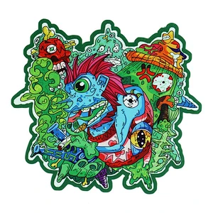China supplier glass water bongs smoking pipes accessories silicone hexagon drying mat cute tree style high quality mats