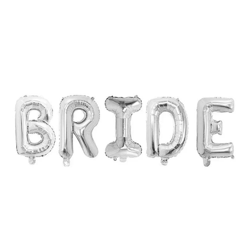 16Inch 32Inch 5Pcs Rose Gold Bride To Be Letter Foil Balloon Wedding Decoration Baby Shower Valentines Day Party Bride Balloon Gift Supplies
