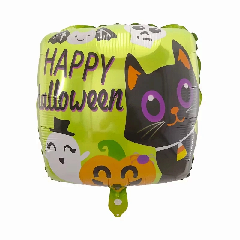 New Design Hot Sale Pumpkin Bat Halloween Aluminum Foil Balloon Halloween Party Decoration Balloon