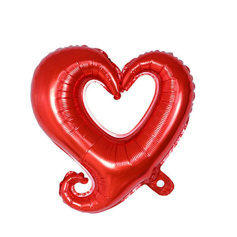 2021 New 18 inch Hook Love Heart Foil Balloons Decorative Mylar Balloons for Engagement Wedding Party Decorations
