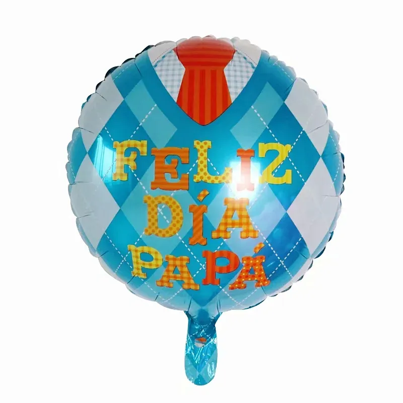 Wholesale 18inch Spanish Happy Father's Day Helium Globos Feliz Dia Super Papa helium Balloons father mother Party Decoration