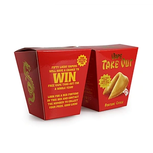 custom paper packing box foil gold stamping and trapezoid shape