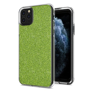 Custom 3 In 1 Cell Phone Case Hard PC Soft TPU Girl Bling Glitter Phone Case For iPhone 11 12 Pro Max