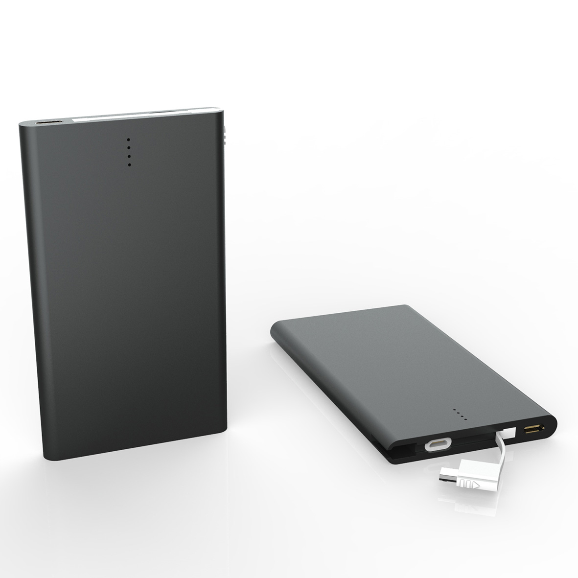 Portable Slim 4000Mah Power Bank Metal Body Cool Power Banks With Fast Charging Speed S-19