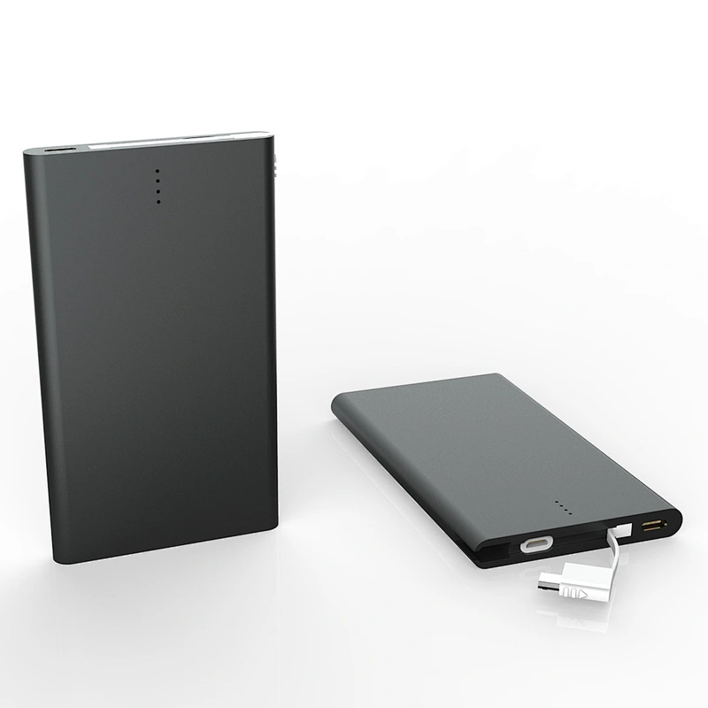 Portable Slim 4000Mah Power Bank Metal Body Cool Power Banks With Fast Charging Speed S-19