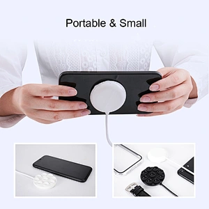 2021 New Mini Qi Standard Attachable Suction Cup Wireless Charger For IPhone 12