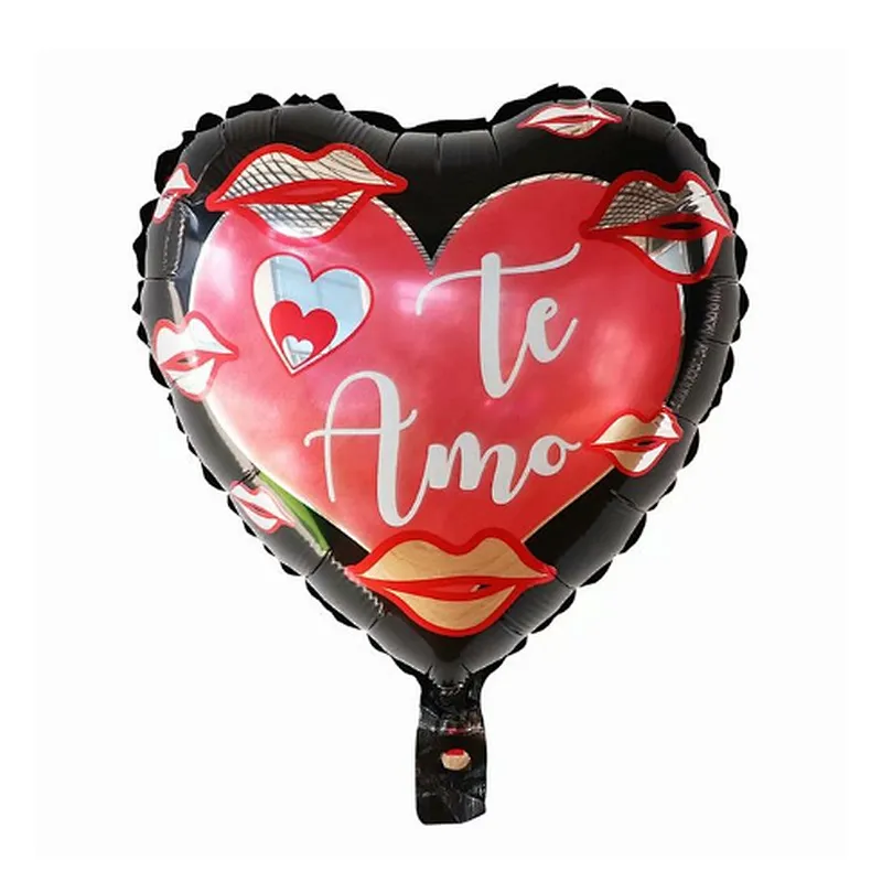 18inch Spanish TE AMO Foil Balloons Mother's Day Heart Helium Globos Wedding Decor Valentines Day Supplies Gift Baloes