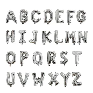 16/32/40 Inch Rose Gold Silver A-Z Letters Foil Balloons Wedding Happy Birthday Party Decoration Air Globos DIY Helium Alphabet Balloon