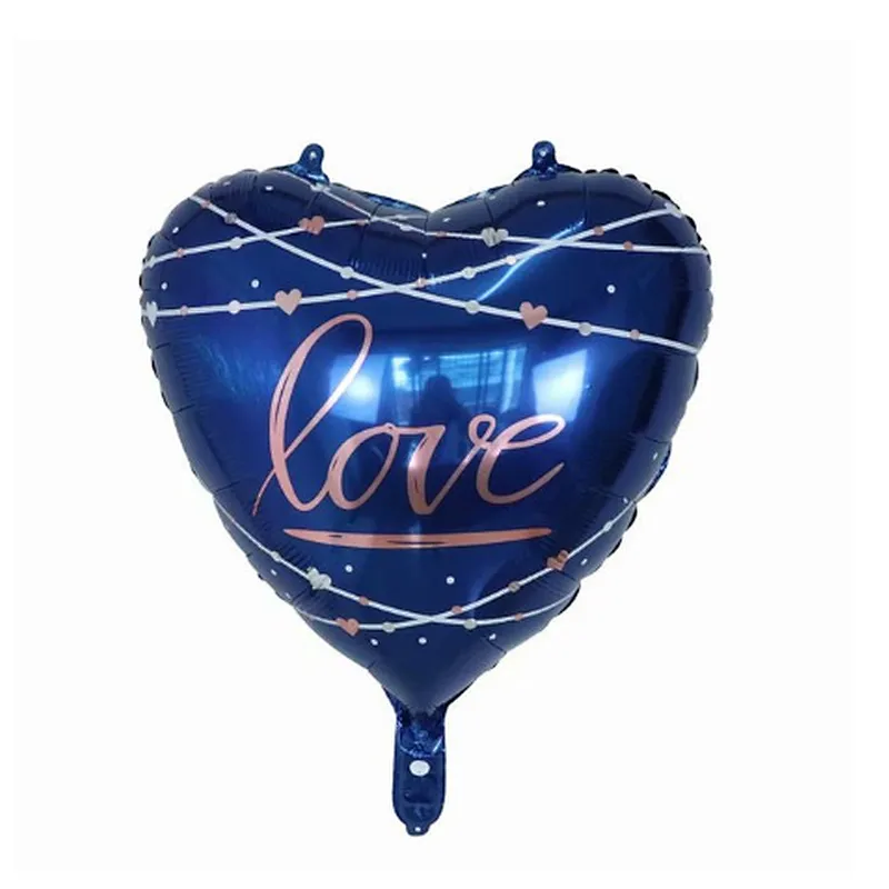 Hot selling 22 inch Heart Round Shaped Valentines' Day Wedding Birthday Party Decoration Foil Balloons Wholesales Balloon