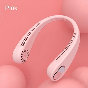 Summer Mini Hanging Neck Fan USB Rechargeable Fan Air Cooler Portable Halter Fan for Outdoor Travel Sports