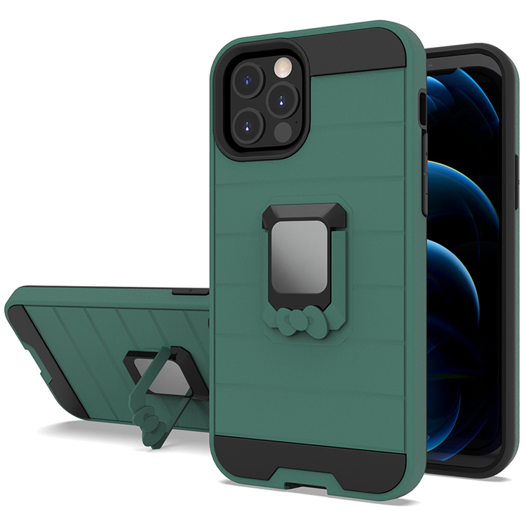 Back Case Bow Holder Cell Phone Covers For I Phone X XS XR 7 8 Plus For Apple iPhone 11 12 Pro Max