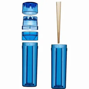 2 in 1 plastic weed grinders and pre roll cones filler