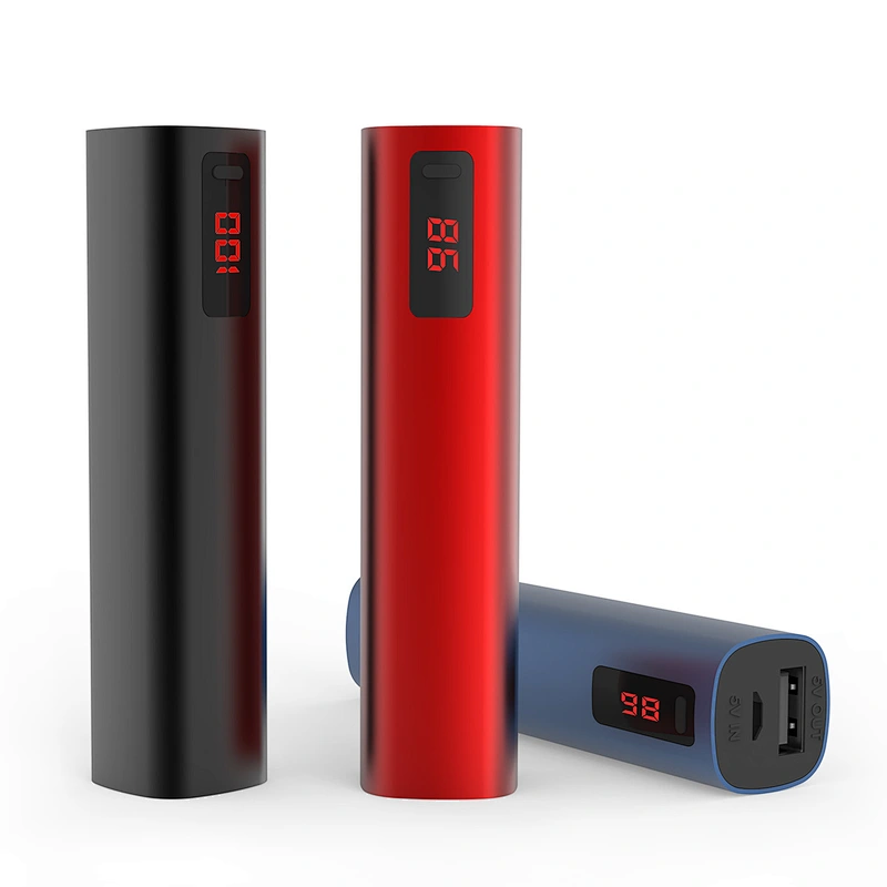 Lightweight Custom Power Bank Super Mini High Capacity Lipstick Size Portable Charger For Phone S-33