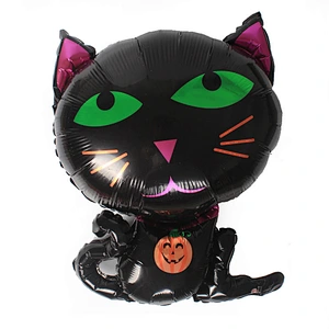 New design Halloween aluminum foil helium balloons Halloween party pumpkin monster head decoration wholesale