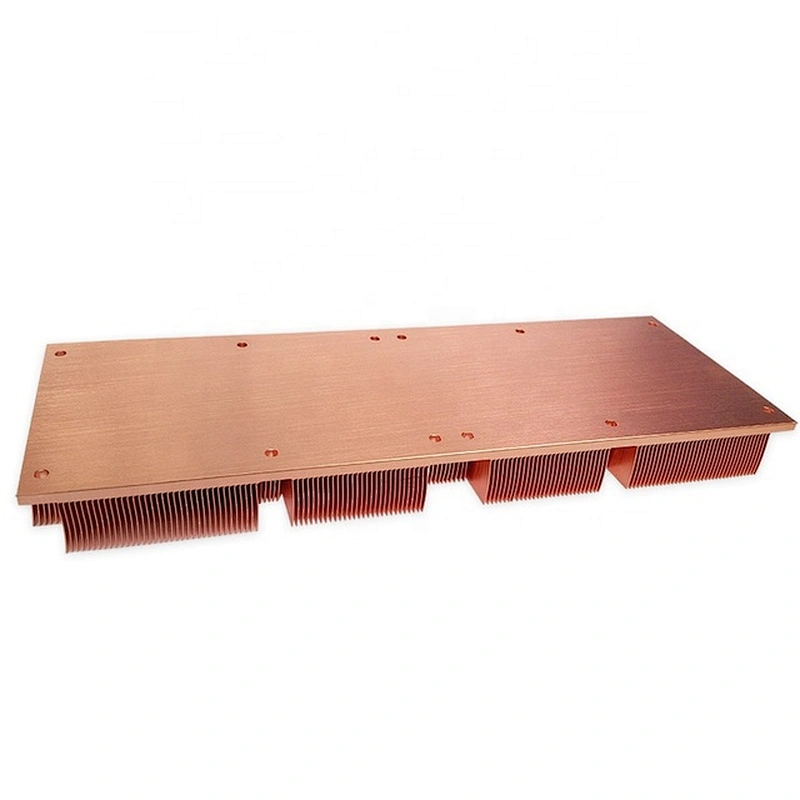 China CNC Machining large aluminum/copper customized industrial heat sink Industrial Laser heatsink
