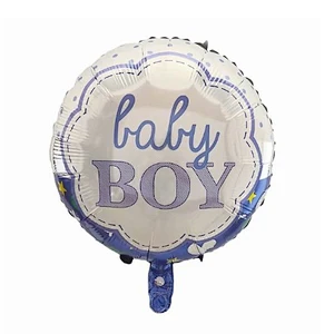 18inch Baby Shower Round Foil Balloons Princess Boy or Girl Birthday Party Decor golobs Supplies baby 1st Helium balloon