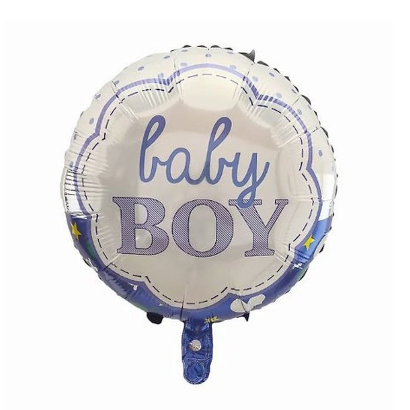 18inch Baby Shower Round Foil Balloons Princess Boy or Girl Birthday Party Decor golobs Supplies baby 1st Helium balloon