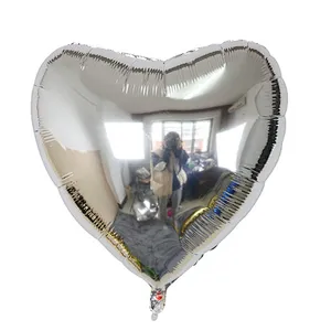 Big Heart Balloon 75cm Red Heart Shape Air Party Balloons Valentines Day Wedding Love Decorations Marriage Supplies Foil Balloon
