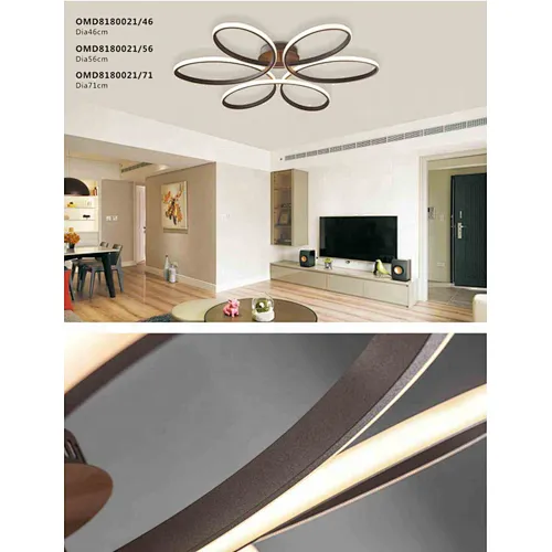 Modern Simple Flower Shape Ceiling Light Acrylic Light OMD8180021
