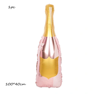 Lagrge wine Whiskey Bottle foil Balloon 30 years old Happy Birthday Party Decor Aged To Perfection holiday Theme supplie