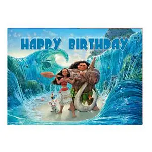 Cartoon Background Cloth Super Hero Mickey Minnie Boss Baby Theme Backdrop For Children Birthday Party Decoration Cloth