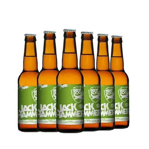 Grabado de 330 ml de vidrio sin plomo barato botella de cerveza clara vacía