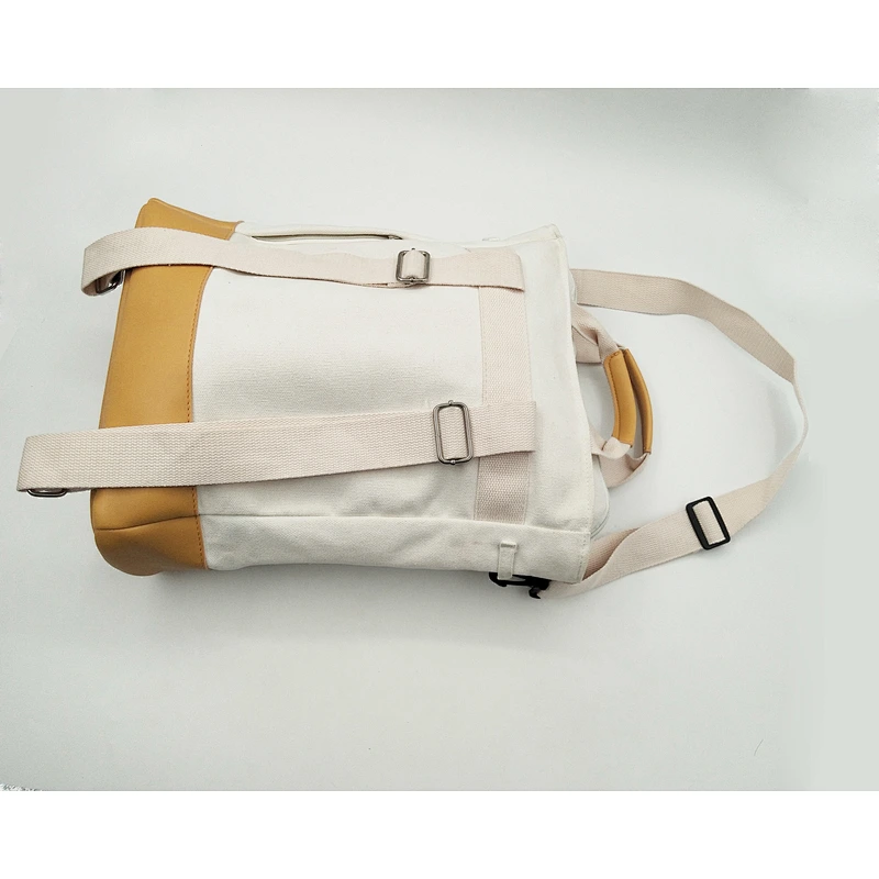 Tote crossbody shoulder canvas backpack classic canvas backpack high capacity school backpack
