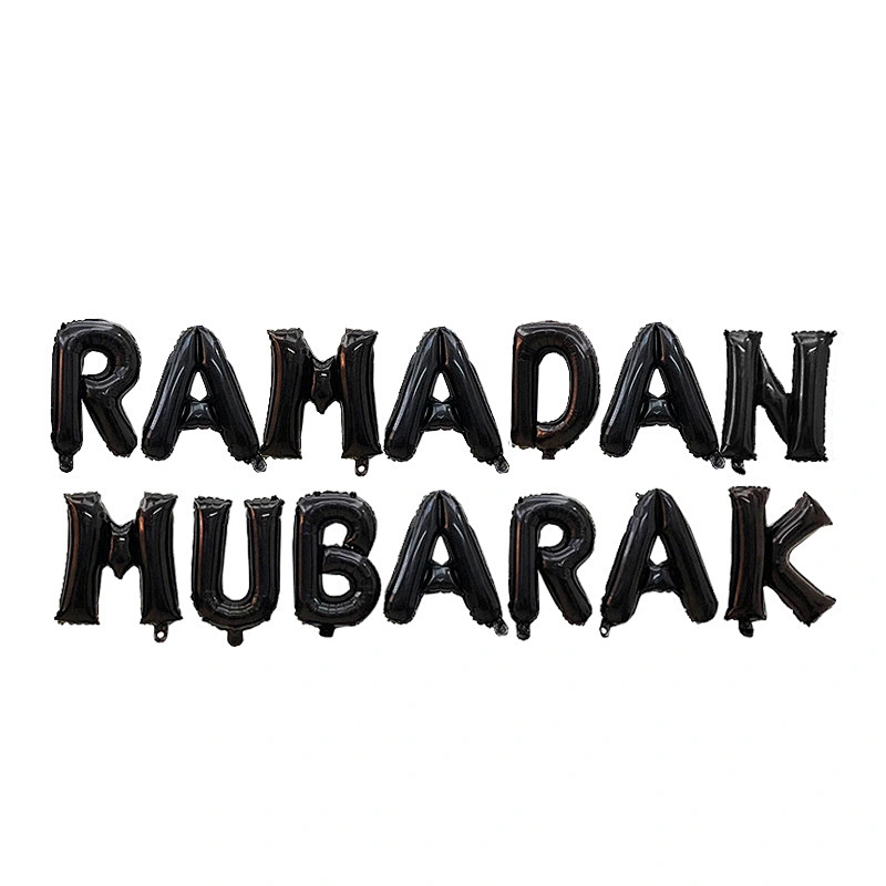 16Inch Letter Foil Balloons Eid Mubarak Decor Mubarak Ramadan Letter Balloons Happy Eid Banners Decoration