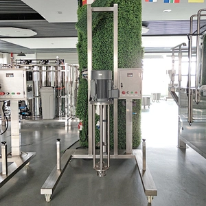 Movable Pneumatic Lifting Homogenizer Mixing Machine Small High Shear Homogenizer Machine for Small Business Machine