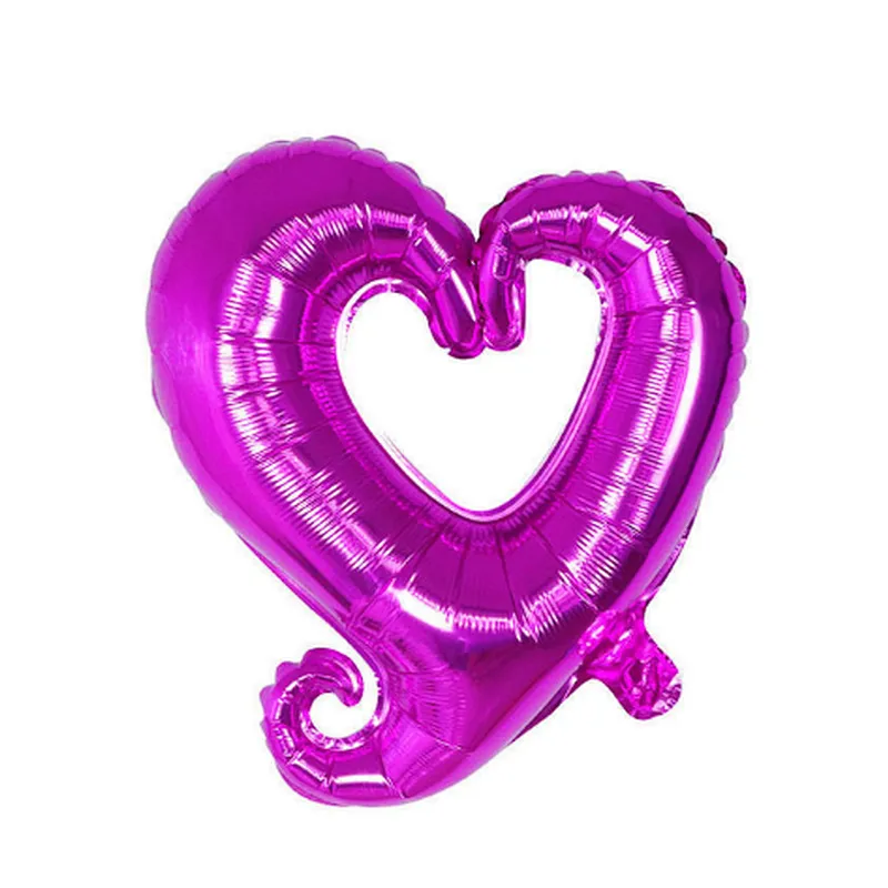 2021 New 18 inch Hook Love Heart Foil Balloons Decorative Mylar Balloons for Engagement Wedding Party Decorations