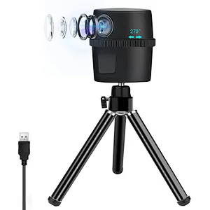 Hot sell 270-degree AI automatically rotates to track face recognition webcam