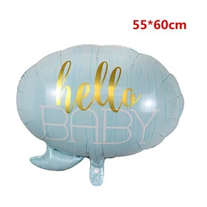 Hello Baby Dialog Balloon for Baby Shower Kids Birthday Party Decoration Foil Balloon