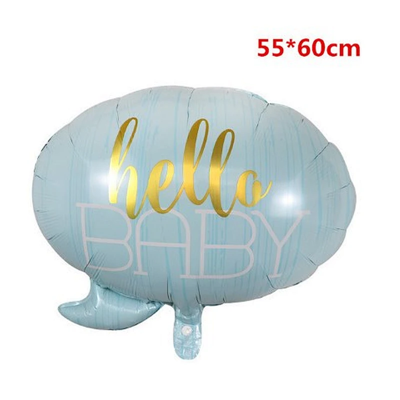 Hello Baby Dialog Balloon for Baby Shower Kids Birthday Party Decoration Foil Balloon