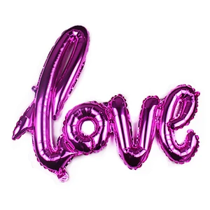 Helium Aluminium Advertising Gold LOVE Letter Foil Balloon for Wedding decoration