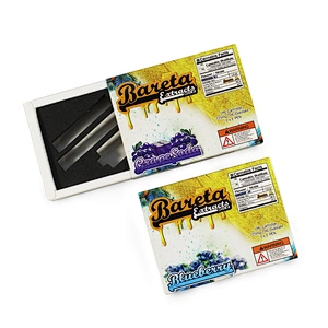 printing paper package box black eva insert drawer box style