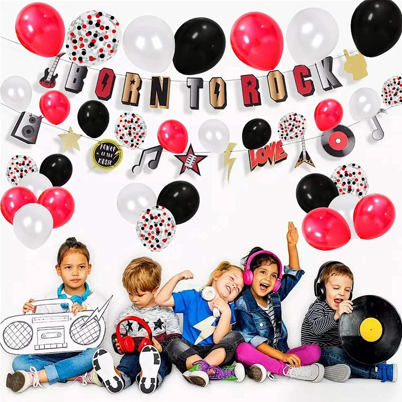 DIY Circus Balloon Arch Garland Kit 12 Inch Latex Confetti Balloons for Birthday Casino Quinceanera Graduation Party Decorations