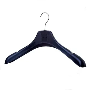 Fashion Black Plastic Jacket Hanger with Metal Hook (46cm)