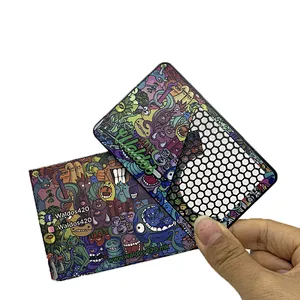 custom grinder cards Custom logo metal herb weed grinder card cannabis Crusher smoking accessories