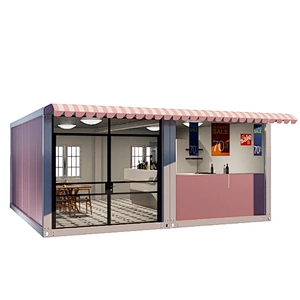 Estructura de acero de la casa prefabricada del edificio de oficinas del envase completamente amueblado