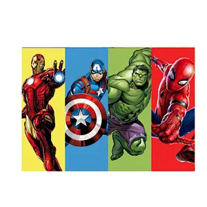 125x80cm Superhero Iron Man Hulk Banner Photography Backgrounds Professional Indoor Birthday Party Decoratio Photo Backdrops